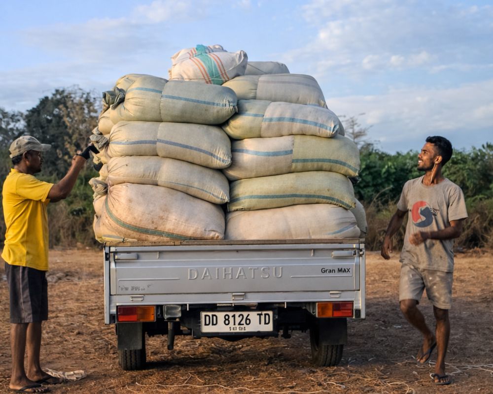 Pengiriman Tepung Ikan Ke Customer Peternak Lokal